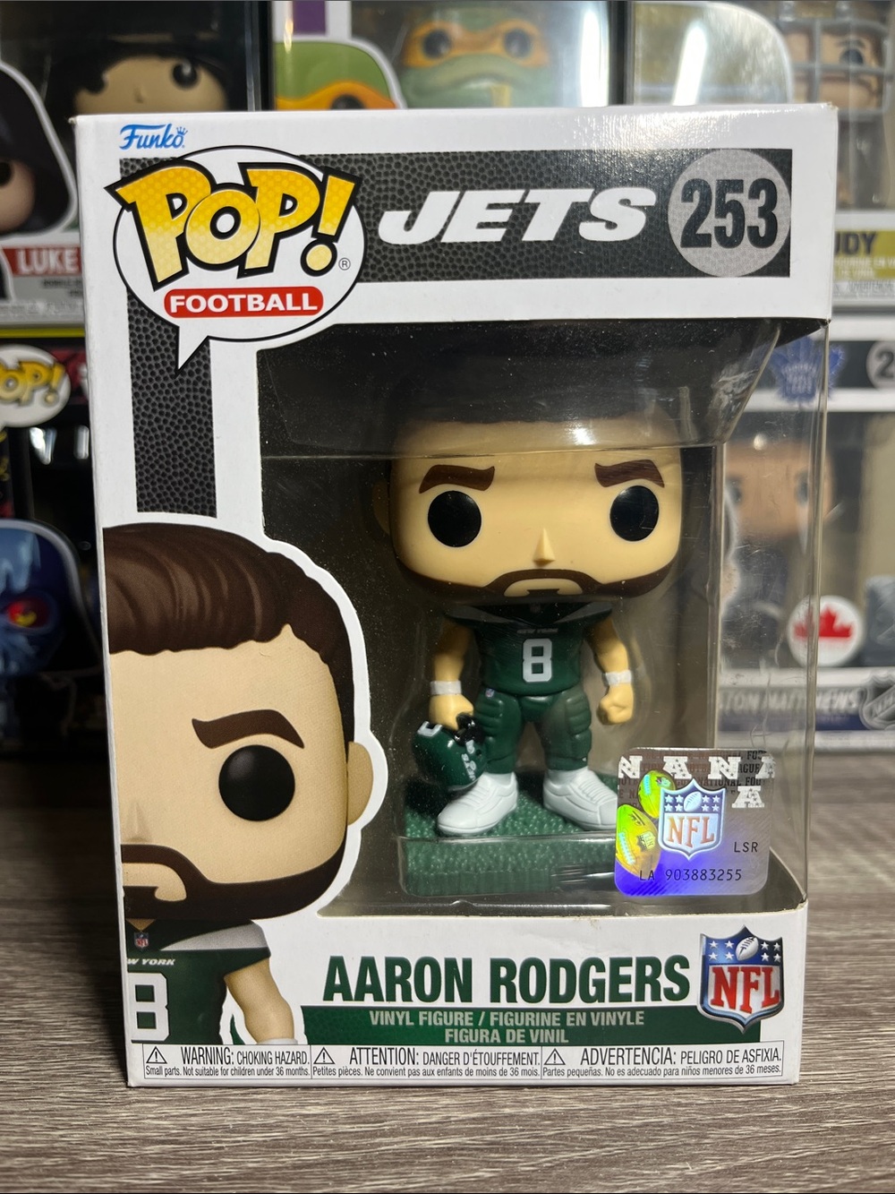 Funko Pop! Aaron Rodgers Green White Football Vinyl Figure #253